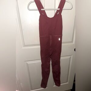 Free people movement woodrose pink onesie athleisure lounge one piece XS/S gym